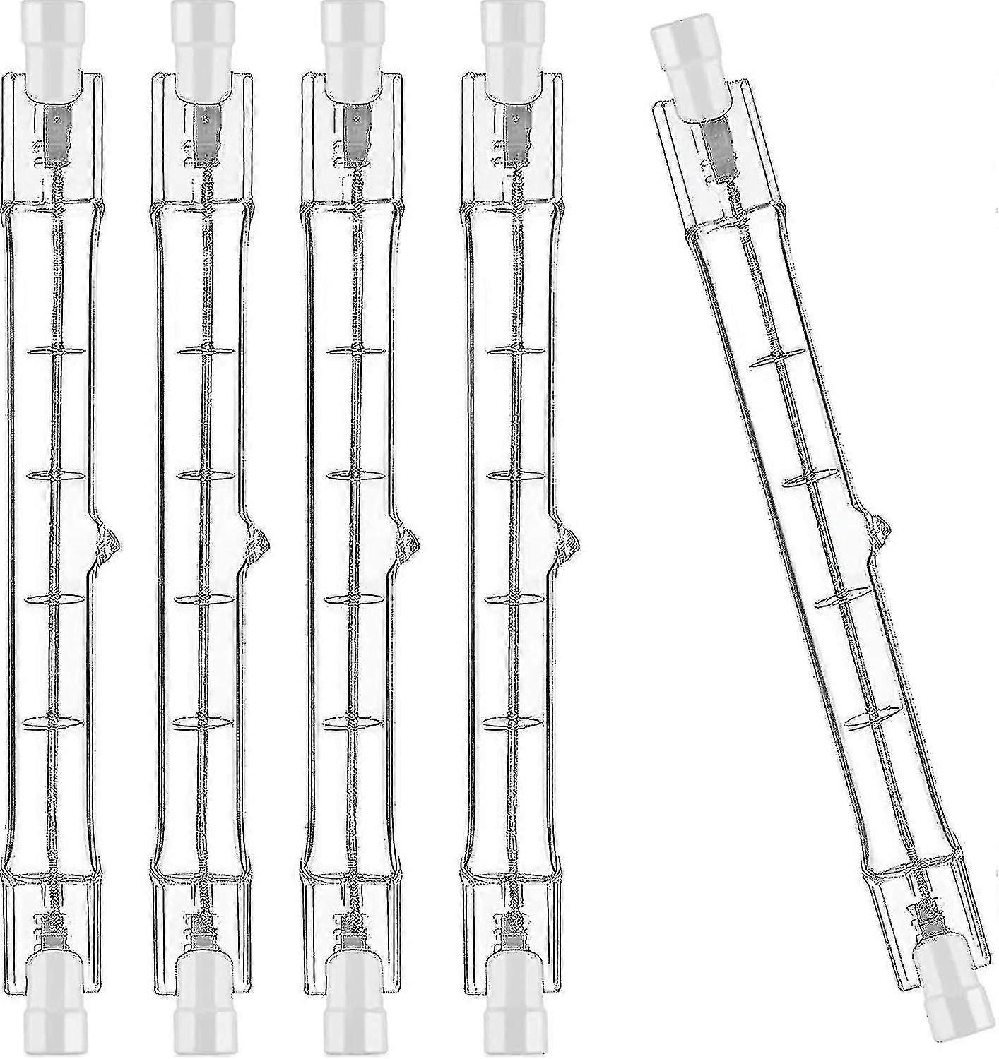 Set Of 5 R7s Halogen Bulb 78mm 80w 230v, R7s Halogen Rod 78mm, R7s Halogen Bulb Dimmable Halogen Rod Lamp