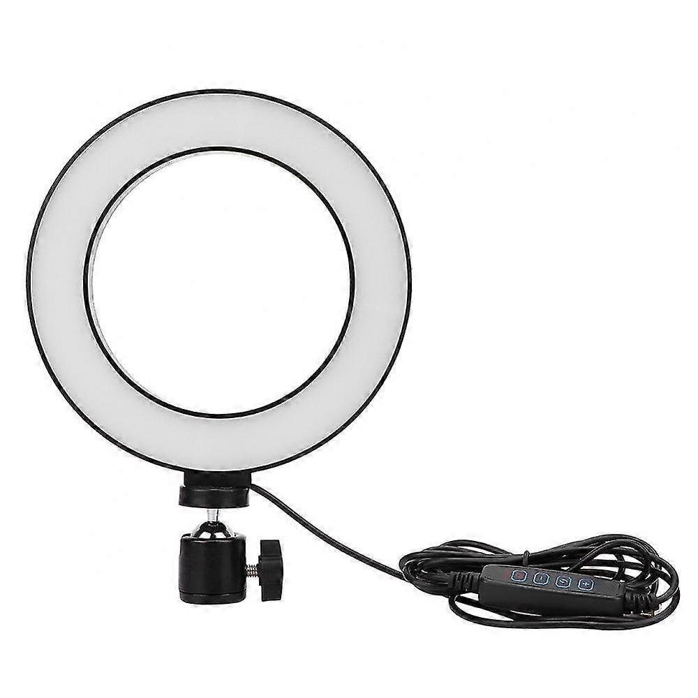 6 Inch LED Ring Light Dimmable with 3 Light Modes for Live Streaming and Selfies