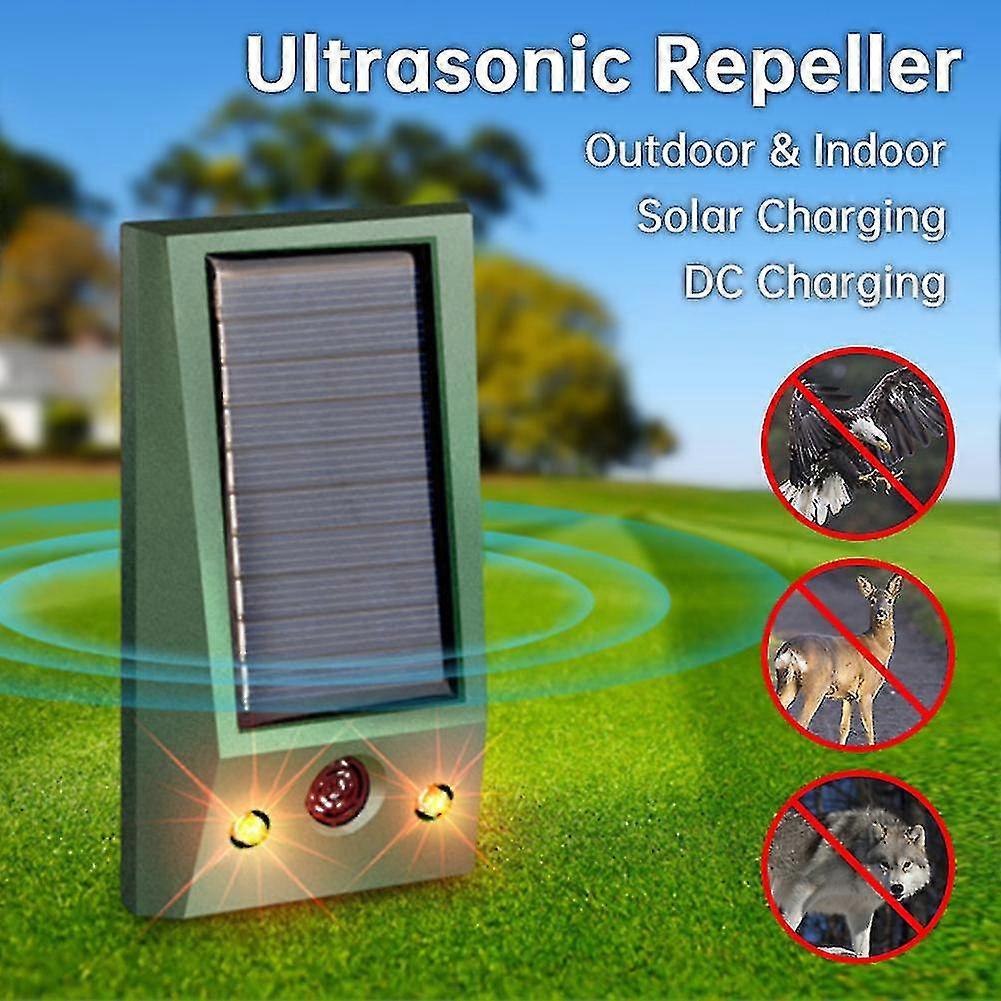 Solar Powered Ultrasonic Electronic Bird Repellent