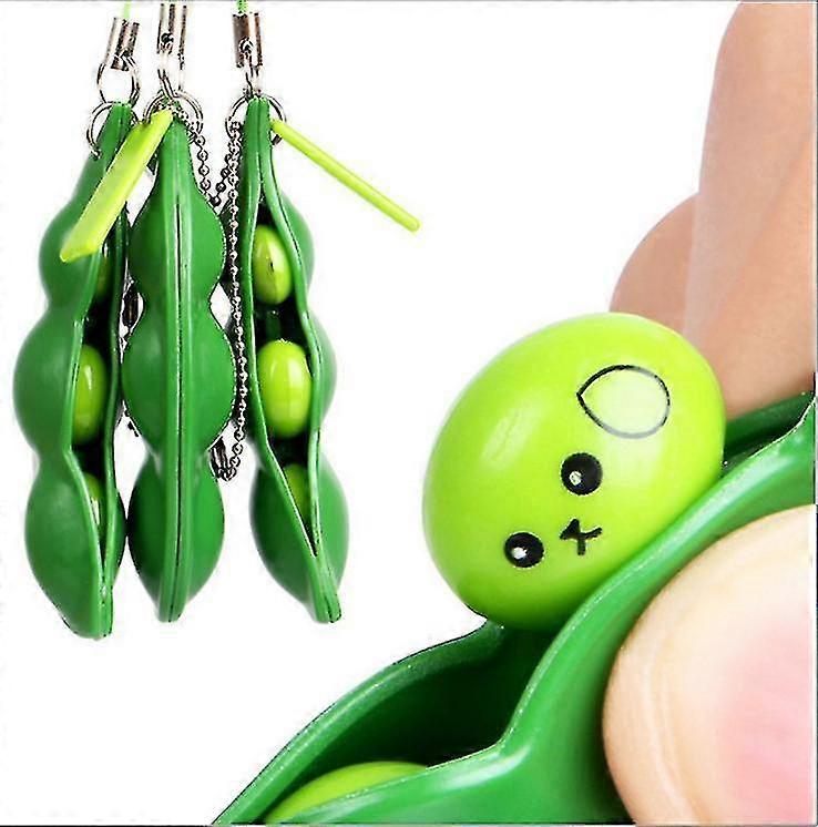 soybean stress relieving playful squeeze-a-bean extrusion fidget