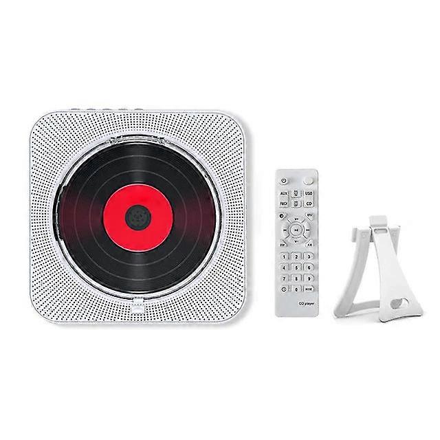 Portable Bluetooth Speaker Stereo Players Led Screen Wall Mountable Cd Music Player With Ir Remote Control Fm Radio