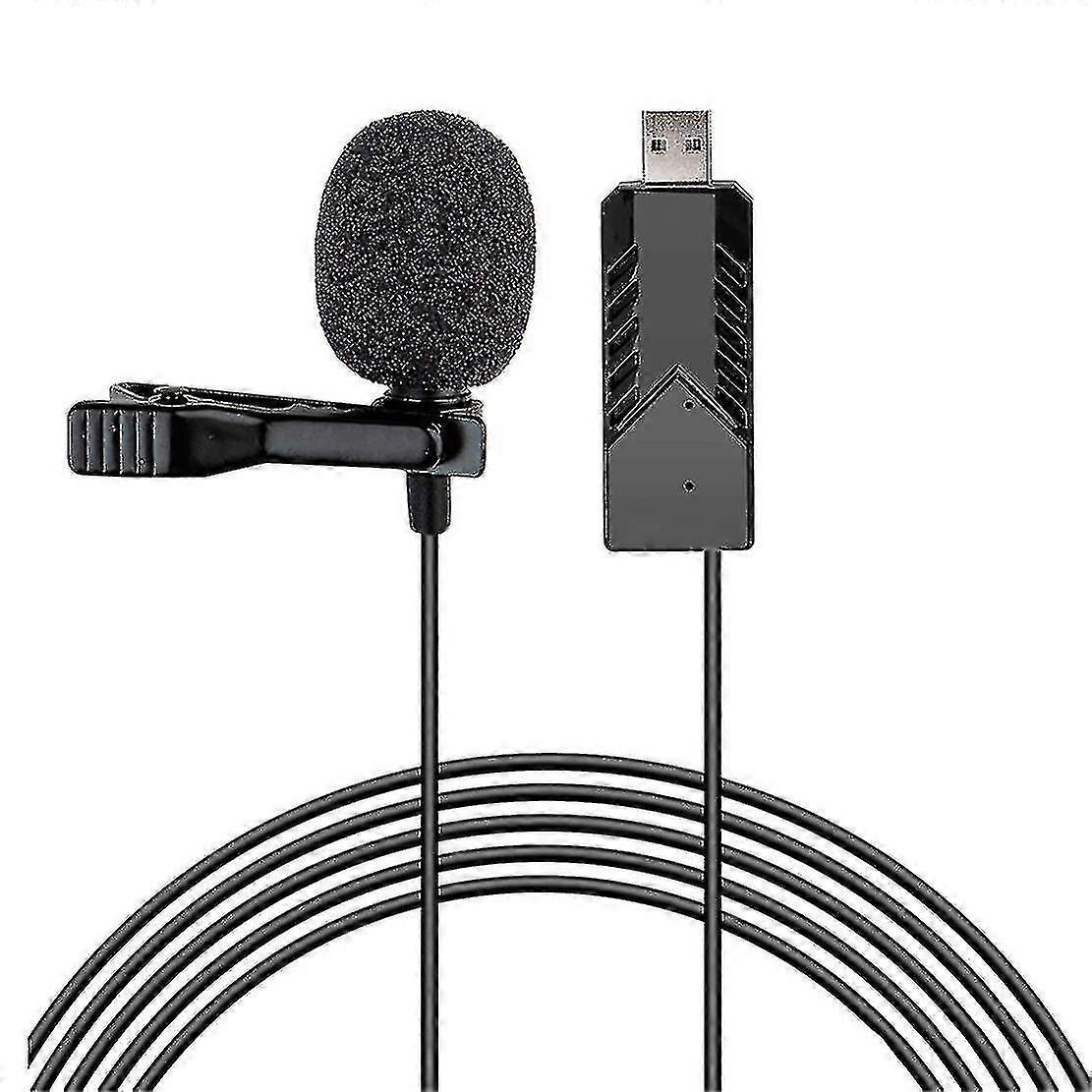 Usb Microphone Lavalier Microphone Omnidirectional Condenser Plug
