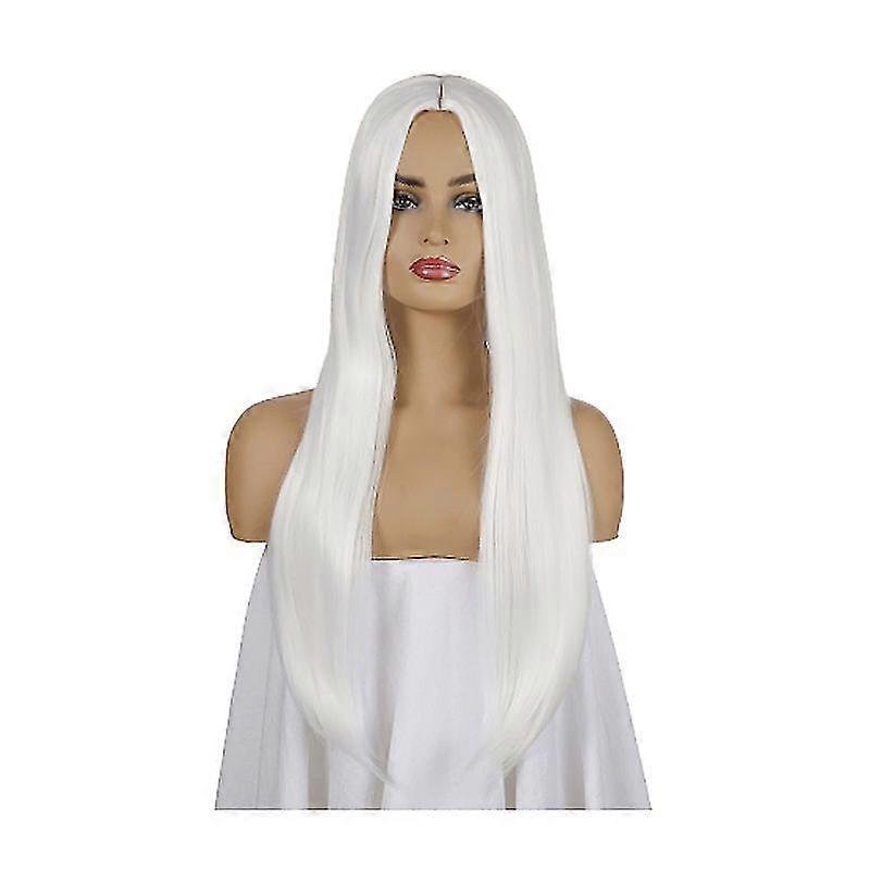 1pcs Femme Perruque Blanche