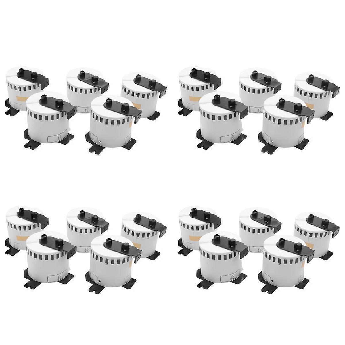 20X for -22205 Printer Labels 62mm Roll+Spool for QL-560 QL-570