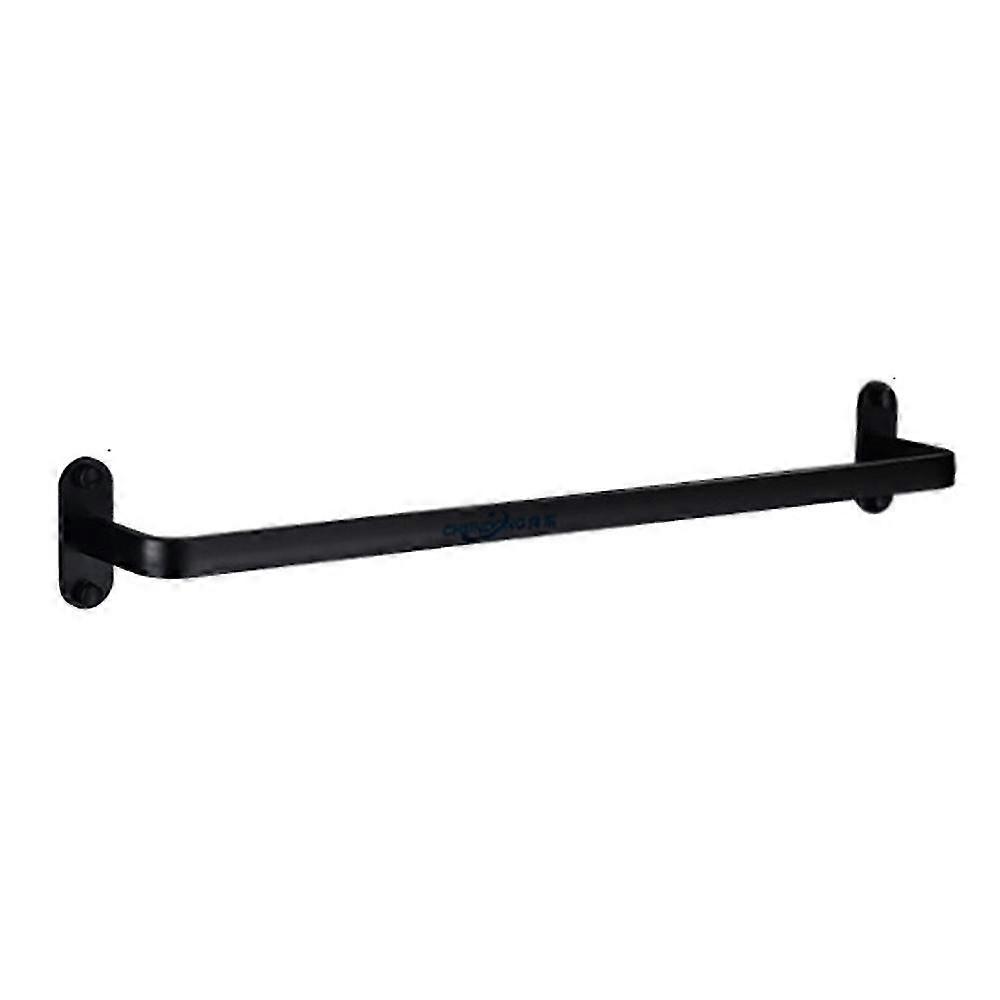 Space Aluminum Black Single Towel Rack, Bathroom Single Towel Rack