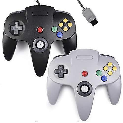Retro N64 Wired Game Joystick Replacement Controller 2pcs
