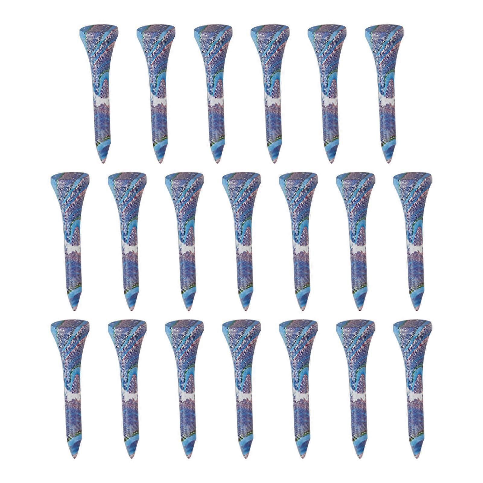 20/50Pcs άθραυστα μπλουζάκια γκολφ Τα επαγγελματικά Μπλουζάκια γκολφ σφενδάμνου μειώνουν το πλευρικό γύρισμα τριβής ξύλινα Τ Μακρύ Μπλουζάκι γκολφ χύμα