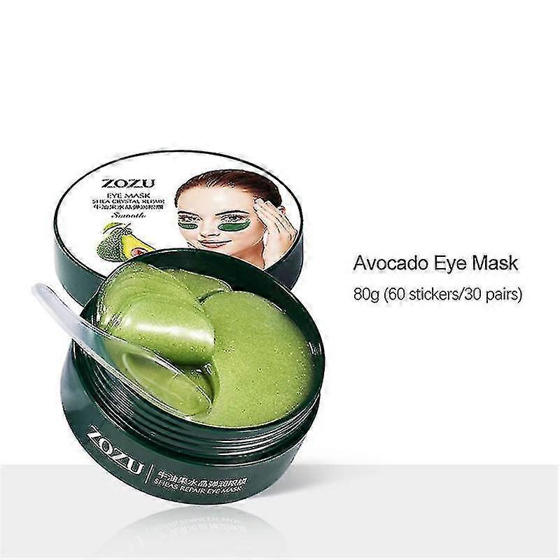60pcs=30 Pairs Red Algae Eye Masks Remove Dark Circles Moisturizing Lifting Collagen