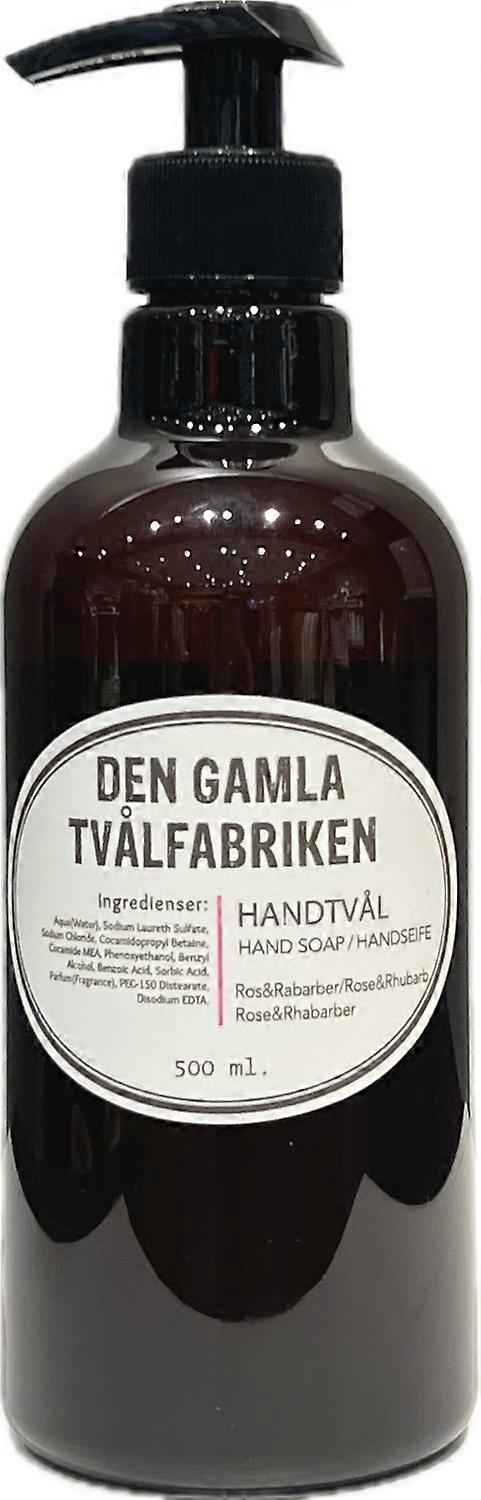Tvål med pump Ros/Rabarber 500 ml