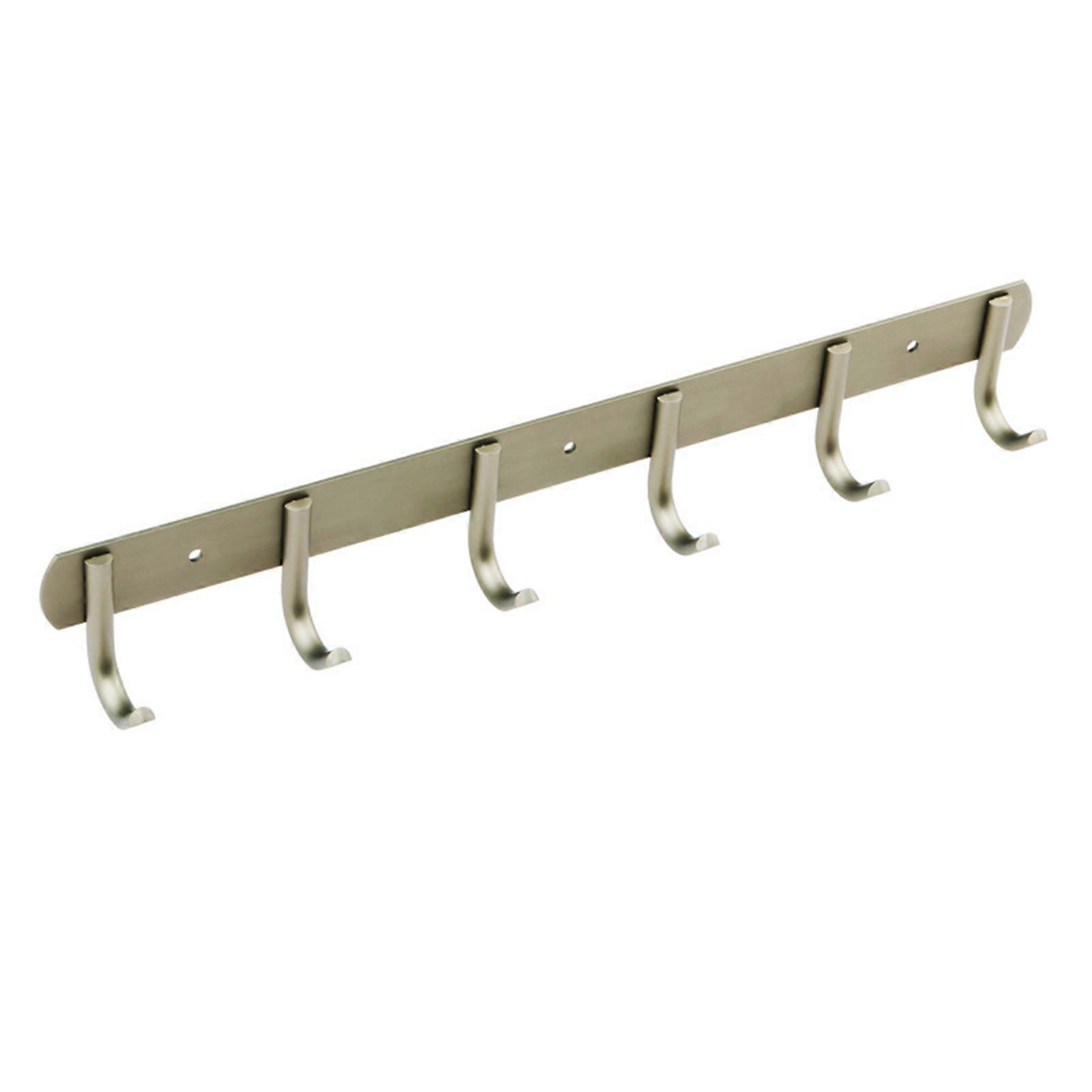 Punch-free Coat Hat Hook Rack Multipurpose Wall Mounted Metal Towel Hanger