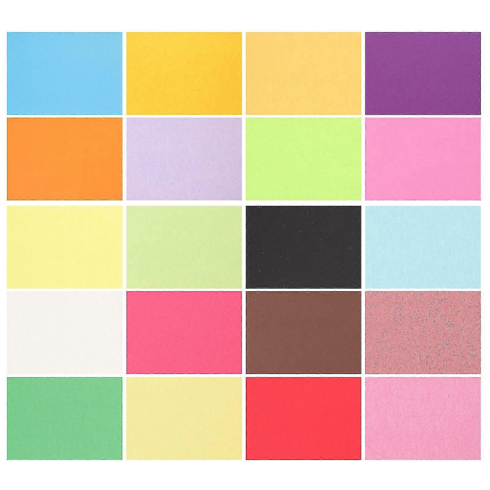 100 Pcs Colored Cardstock Coloured Copier Origami Beginners Folding
