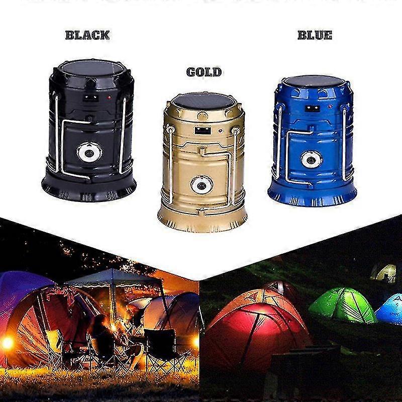 Multi-functional Outdoor Camping Light Rechargeable Portable Solar Camping Lamp