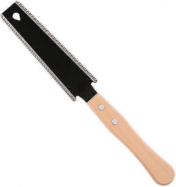 6in Flexible Double Edge Tpi 17/14 Pull Saw For Fine Cutting Wood, Non Slip Wood Handle Garden Trim Saw