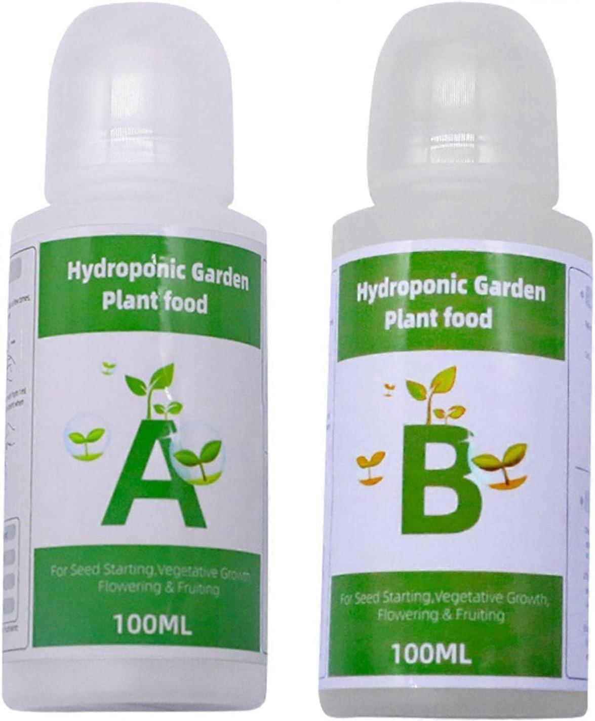Pflanze universelle Nährlösung hydroponische Gartenpflanze Nahrung Flüssigdünger A + B Zweiteiliges Set flüssige Pflanze wächst Nährstoffformel Dünger für