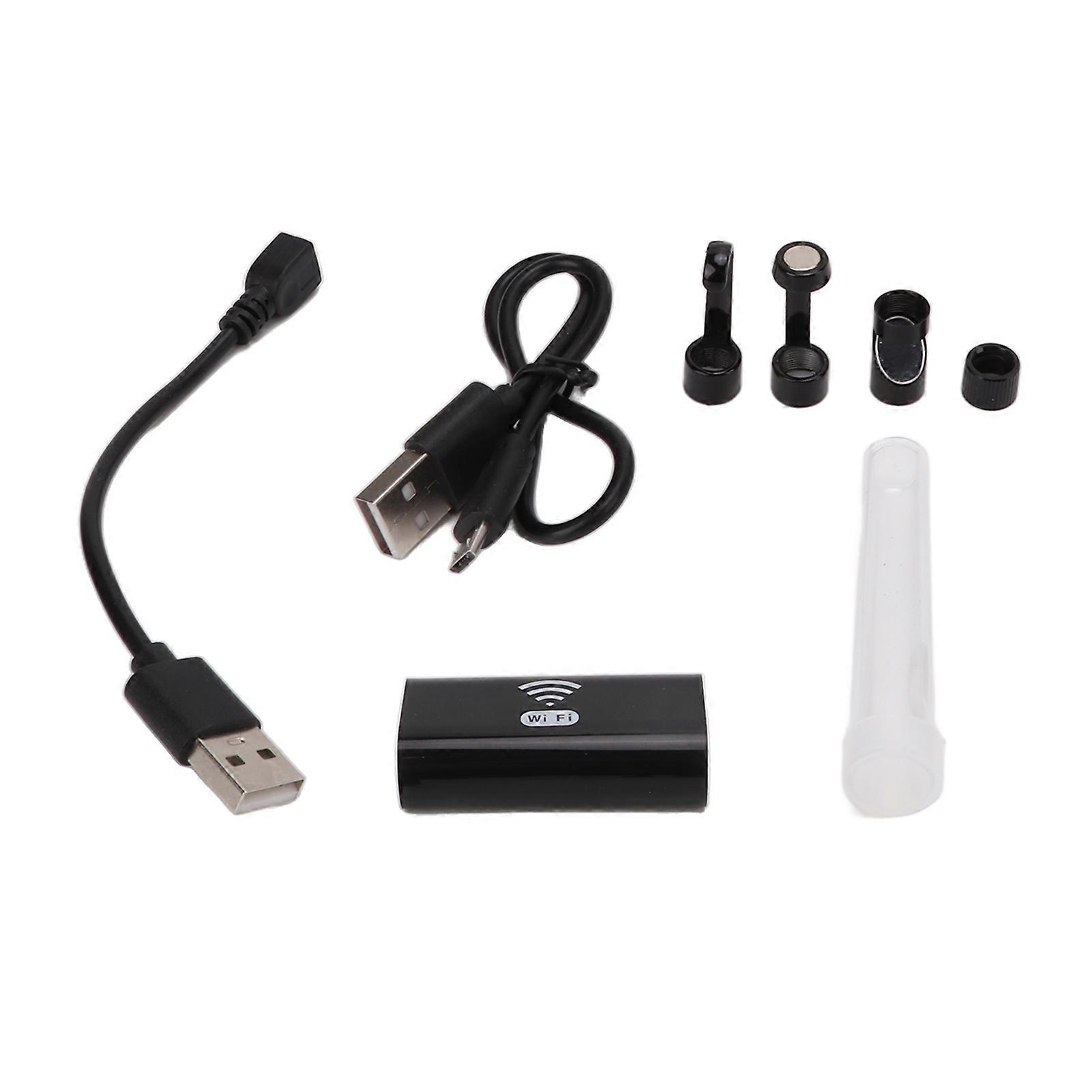 8mm Wifi Industrial Endoscope Inspection Camera 1200P HD Lens IP68 Waterproof Adjustable LED for Auto Pipeline Repair3.5m/11.48ft Cable