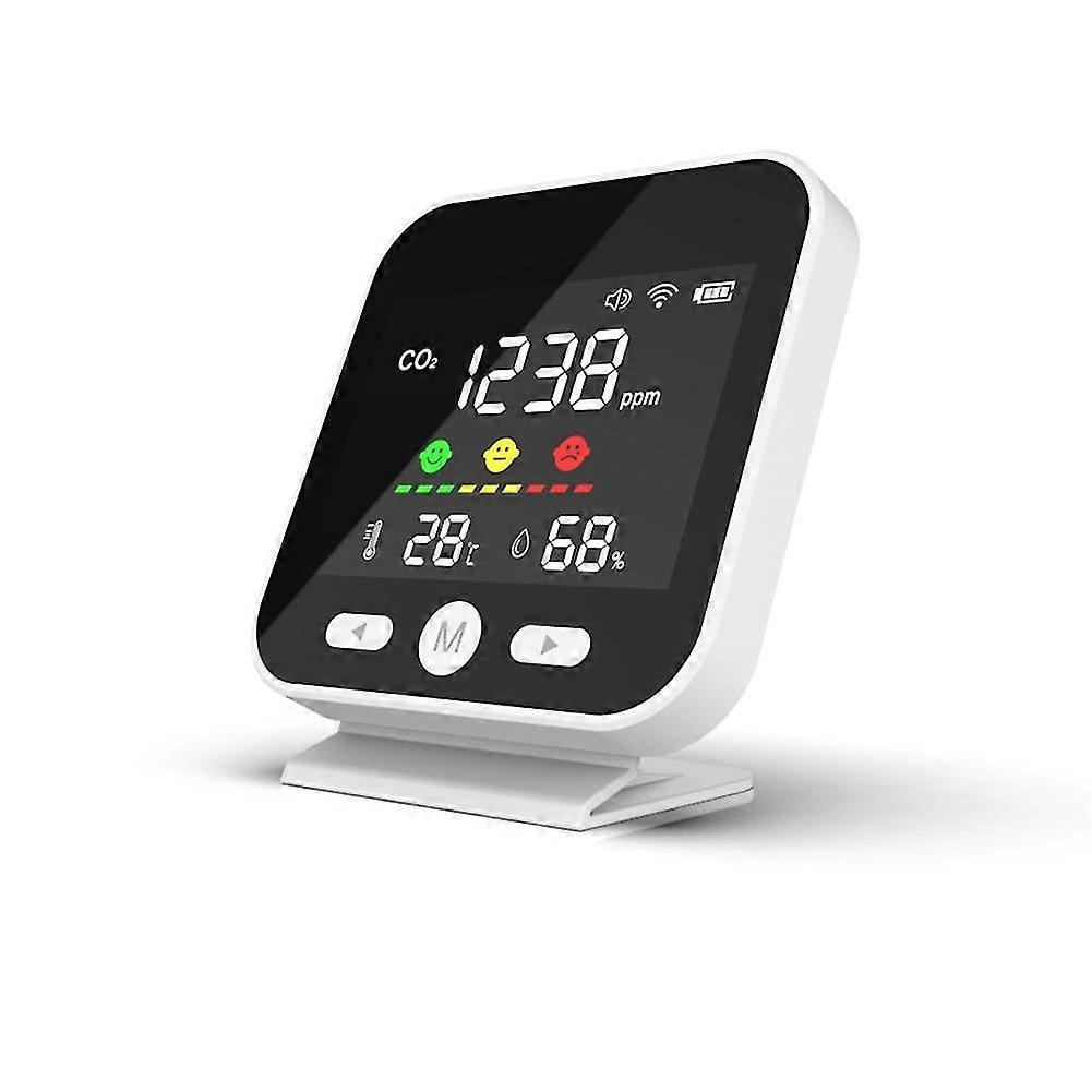 Mini-Luftqualitätsmonitor, Temperaturfeuchtigkeitsmonitor, CO2-Meter Digital Kohlendioxid Tvoc Hcho Detektor