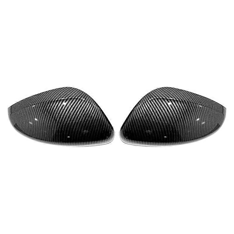 Applicable To 13-16 Model Peugeot 301 Rearview Mirror Cover Electroplating Rearview Mirror Shell Carbon Fiber Pattern Reflector Modification