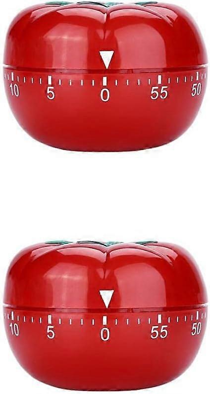 2 sets of 360 degree kitchen timers, tomato shaped, fruit shaped, mechanical countdown accessories, cute watch, calculator gear