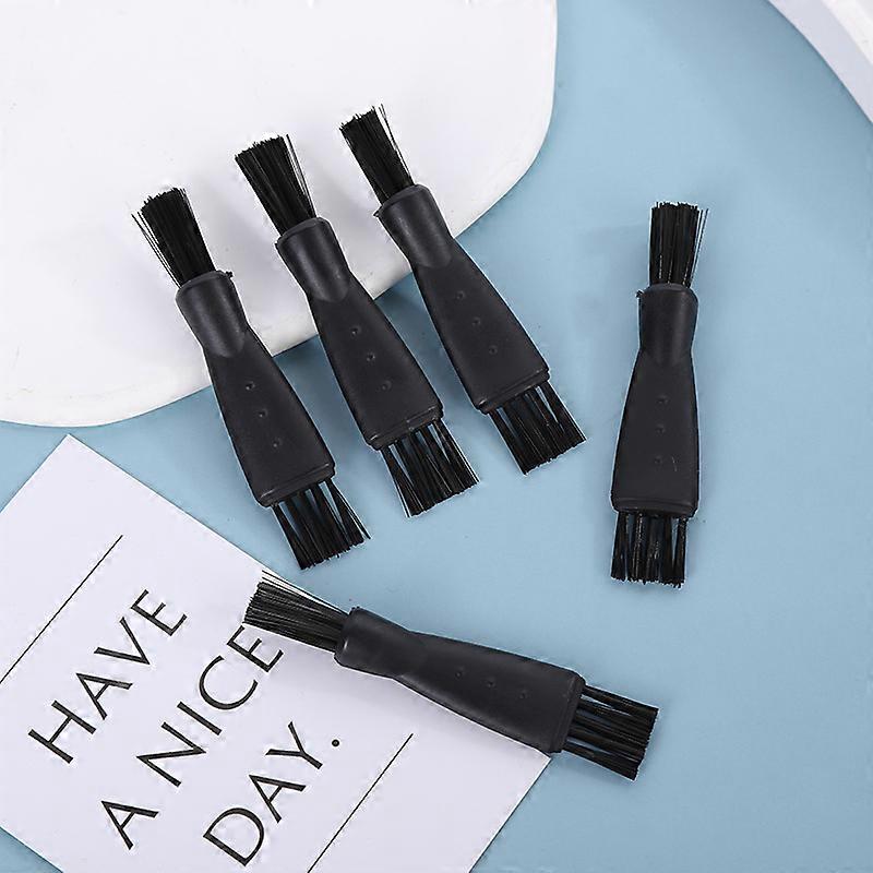 Razor Brush, 6 Pcs Razor Cleaning Brushes, Double Head Razor Cleaning Brush, Black6.1*0.6cm