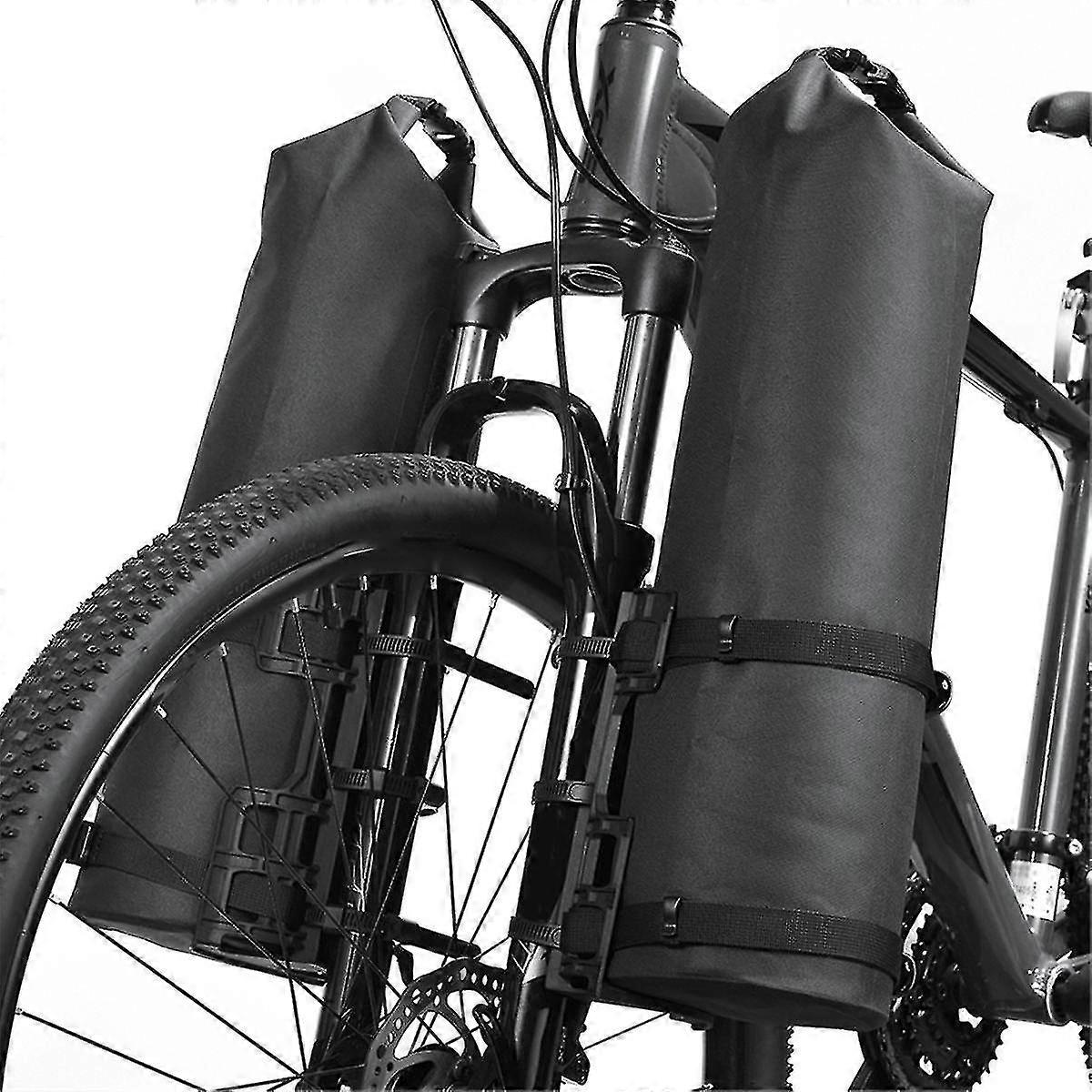2 Pcs Portable Waterproof Bike Fork Bag Mounting Seat Electric Scooter Bag Mount Base Bicycle Fron