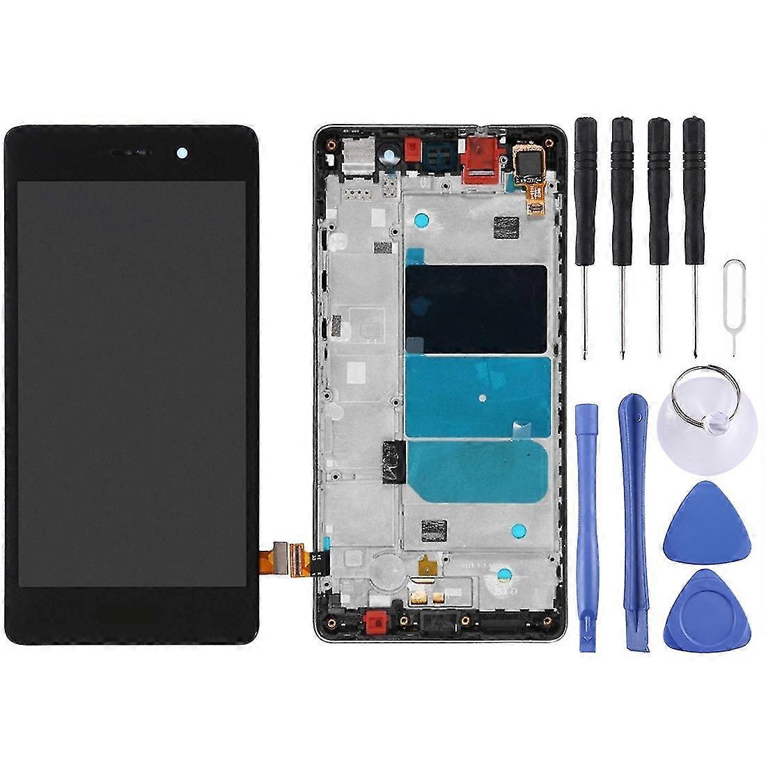 Oem Lcd Screen For Huawei P8 Lite Digitizer Full Assembly With Frame(black)