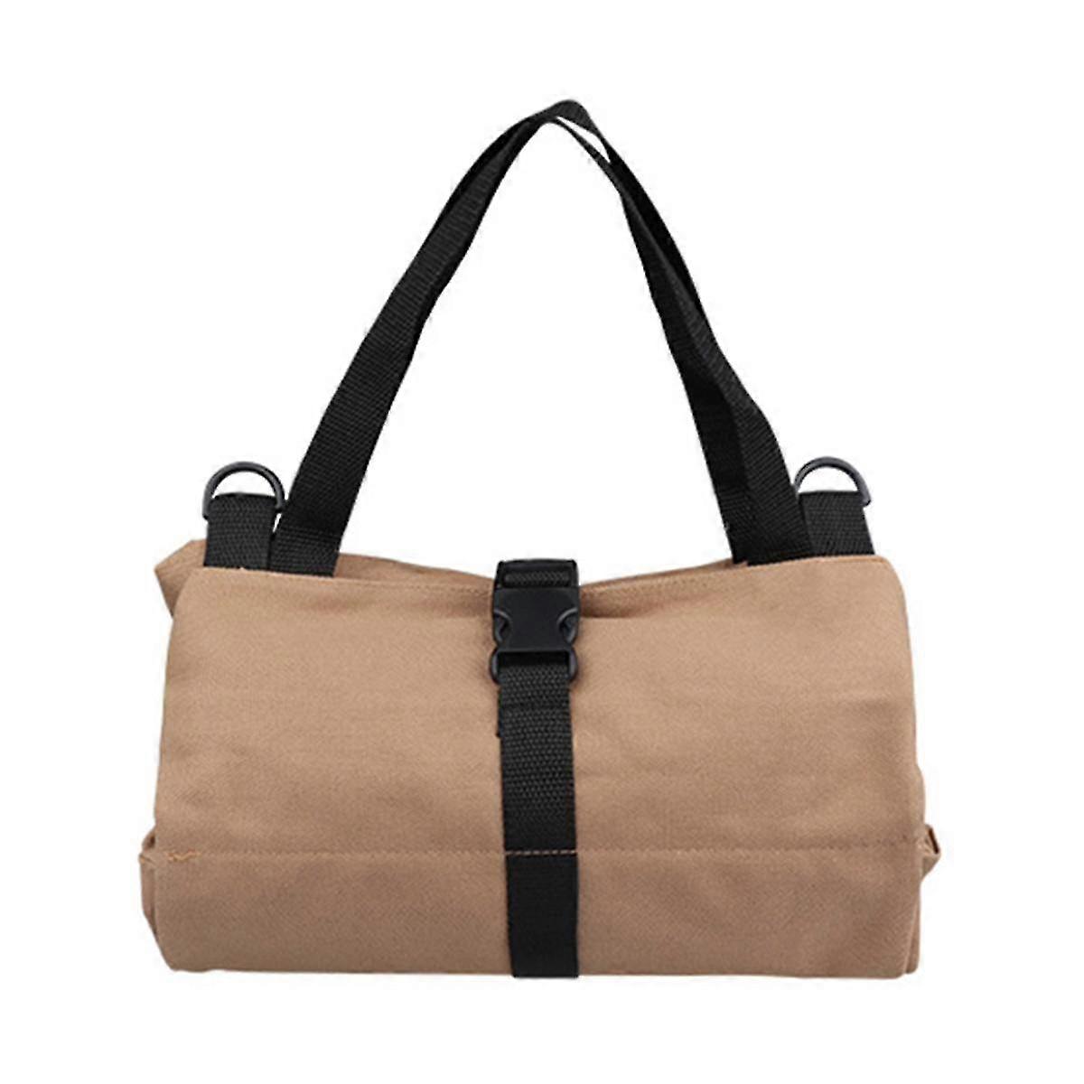 Tool Storage Bag Waterproof Canvas Multifunctional Storage Tool Khaki