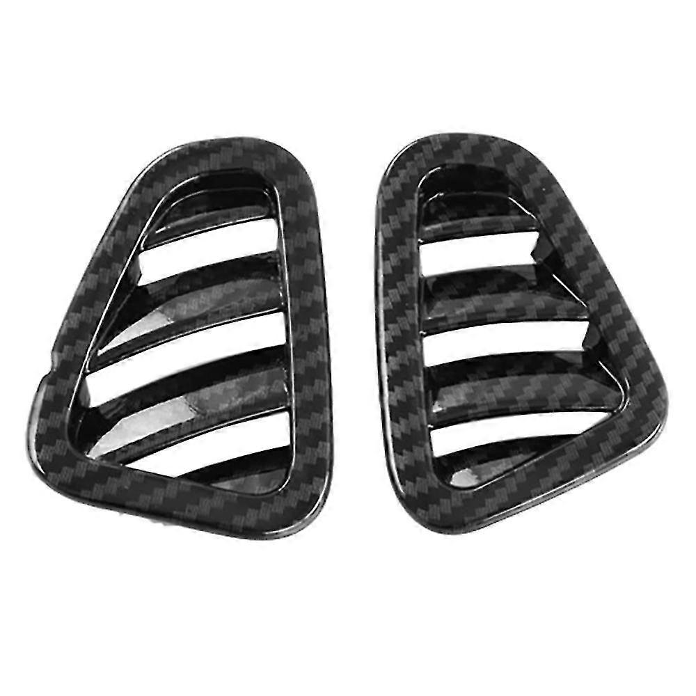 Car Carbon Fiber ABS Central Control Dashboard Side Air Outlet Frame Trim for C-Class W206 2021 202