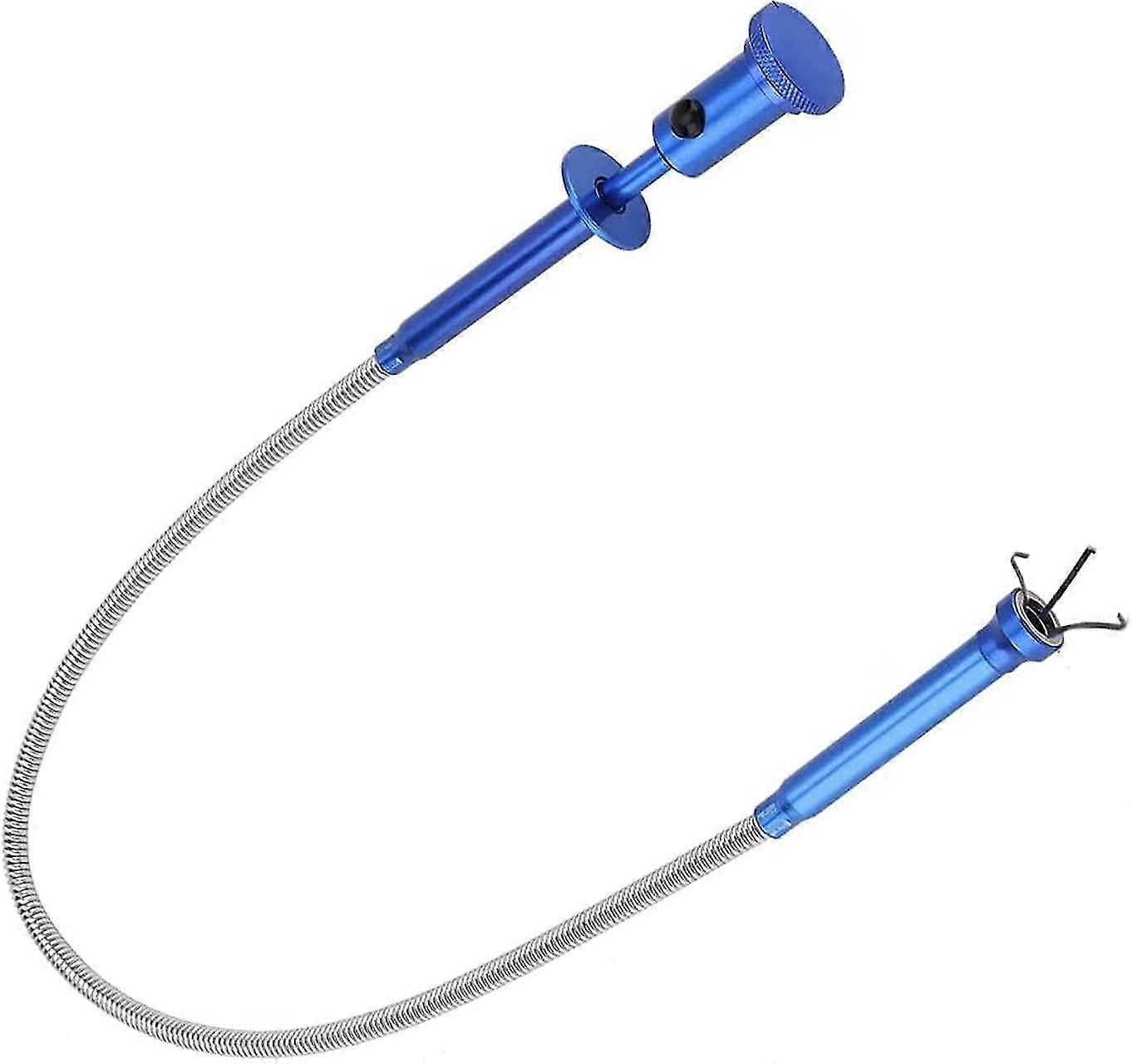 4-claw Flexible Magnetic Sweeper Tool With Led Light, Foldable Hose Pickup Sweeper, Blue