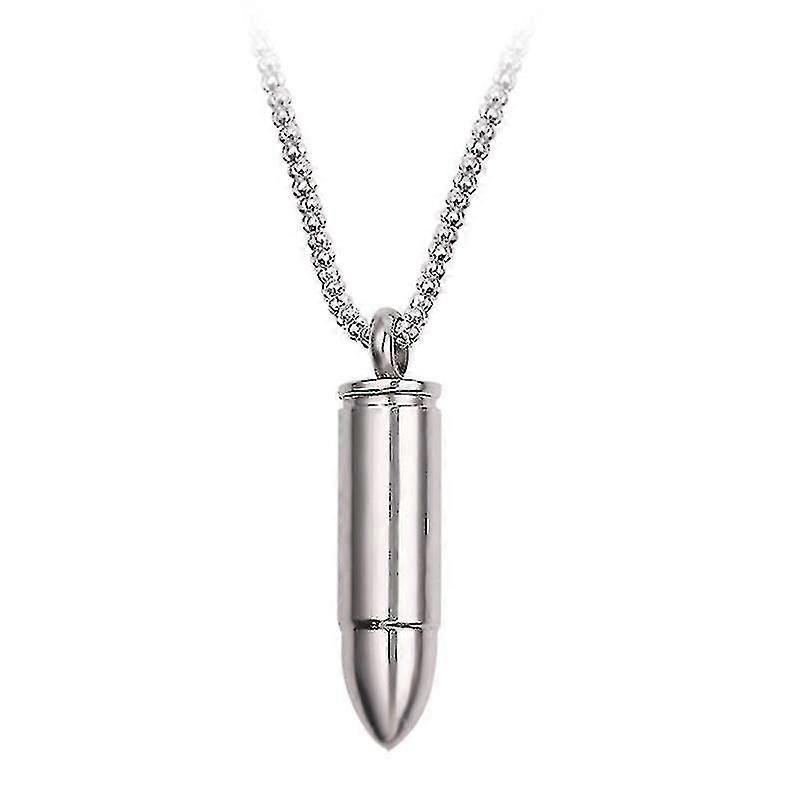 Bullets Pendentif Acier Inoxydable Homme Classique Charme Collier Créatif Unique - argent