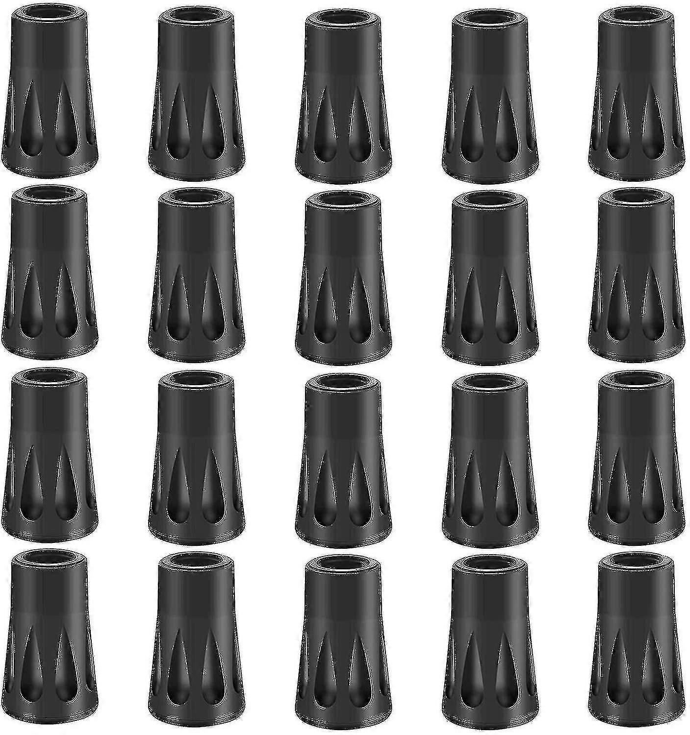 Rubber Buffer Set For Hiking Poles - 20 Pack Nordic Walking Pads