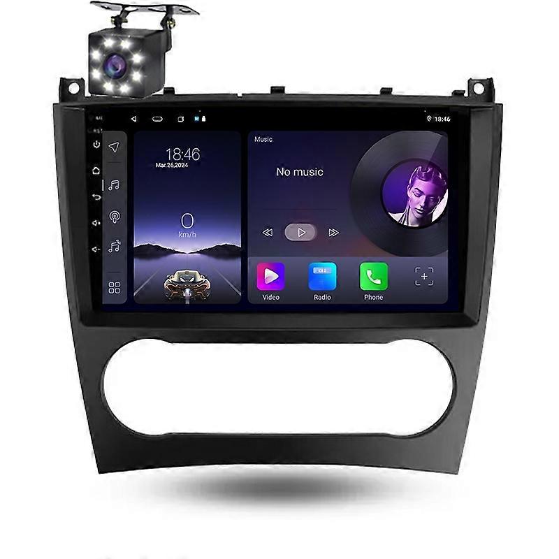 ベンツCクラスW203 W209 C180 C200 2004-2011ビデオプレーヤーCarplayナビゲーションのためのカーラジオマルチメディア