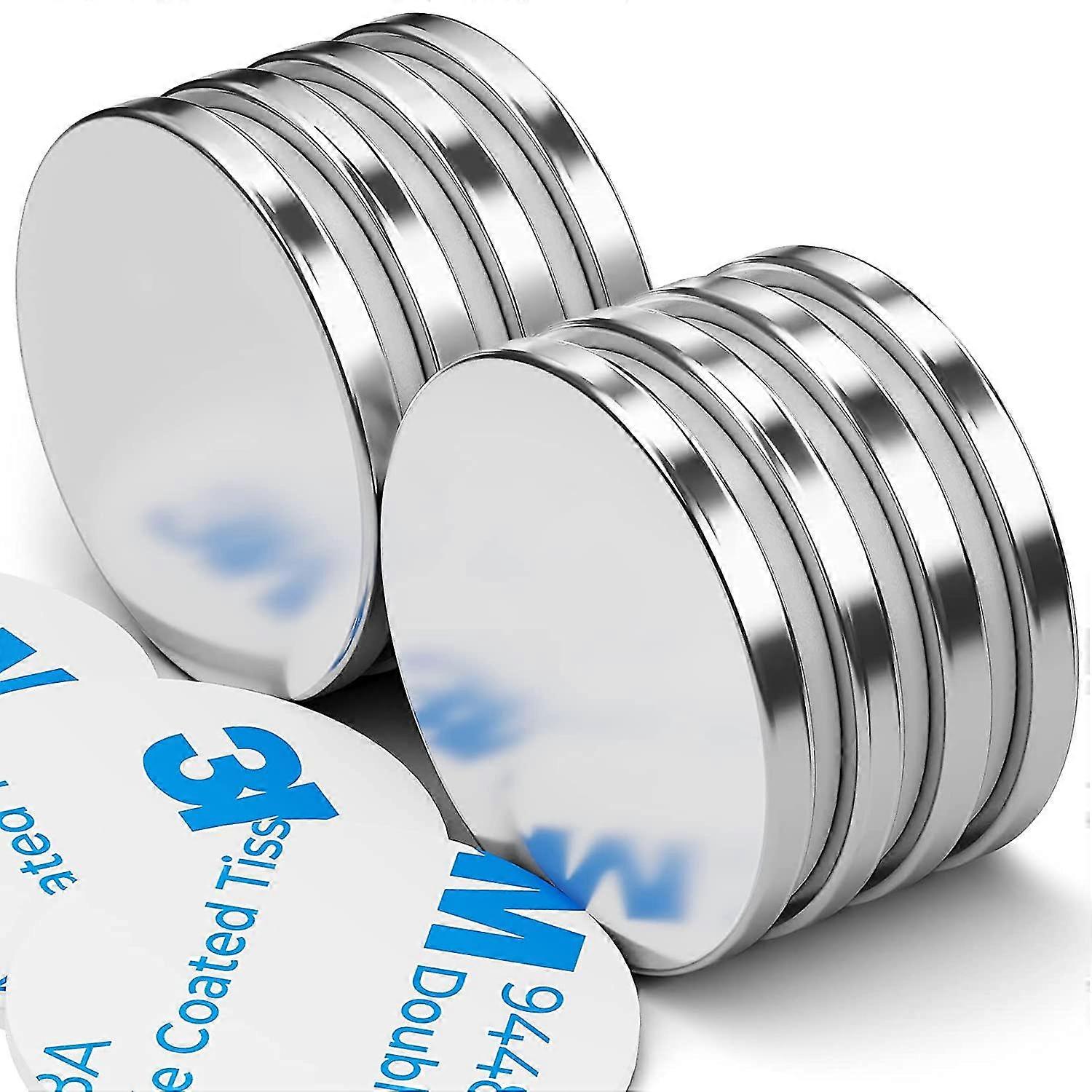 مغناطيس قوي ، 8 كجم سحب مغناطيس قرص نيوديميوم قوي للغاية ، مغناطيس قوي مع لاصق على الوجهين ، قوي دائم نادر إيدي مان جياراث ماغني