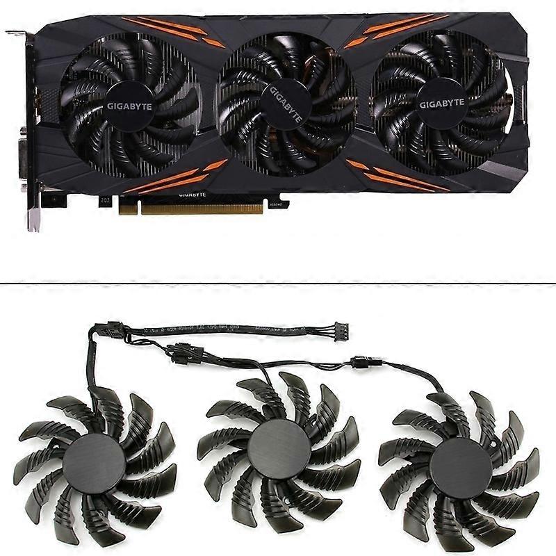 3pcs 75MM T128010SU Cooling Fans For Gigabyte AORUS GTX 1080 1070 Ti Gaming Fan GTX 1070Ti G1 Gaming GPU Video Card Cooler Fan