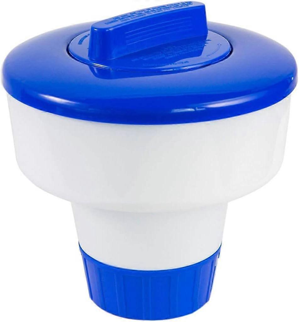 Distributeur de chlore pour piscine, petit format, doseur automatique de chlore (bleu) (1 pièce)