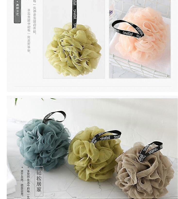 4 Pack Bath Sponge Shower Loofahs Ball Mesh Bulk Puffs 60g