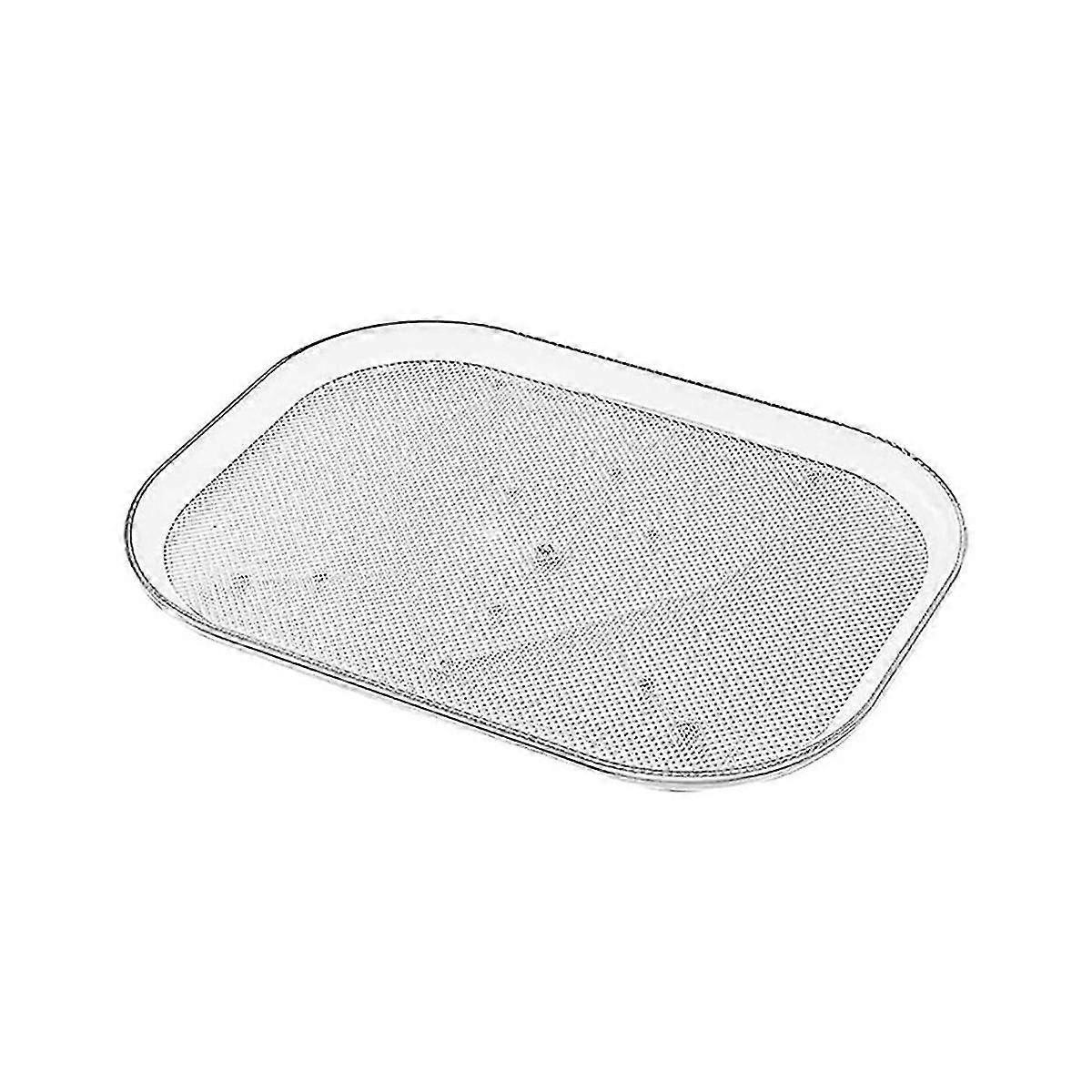 Turntable Organizer for Refrigerator 360 Rotatable Rectangle Storage Rack Clear Turntable Rack Tray
