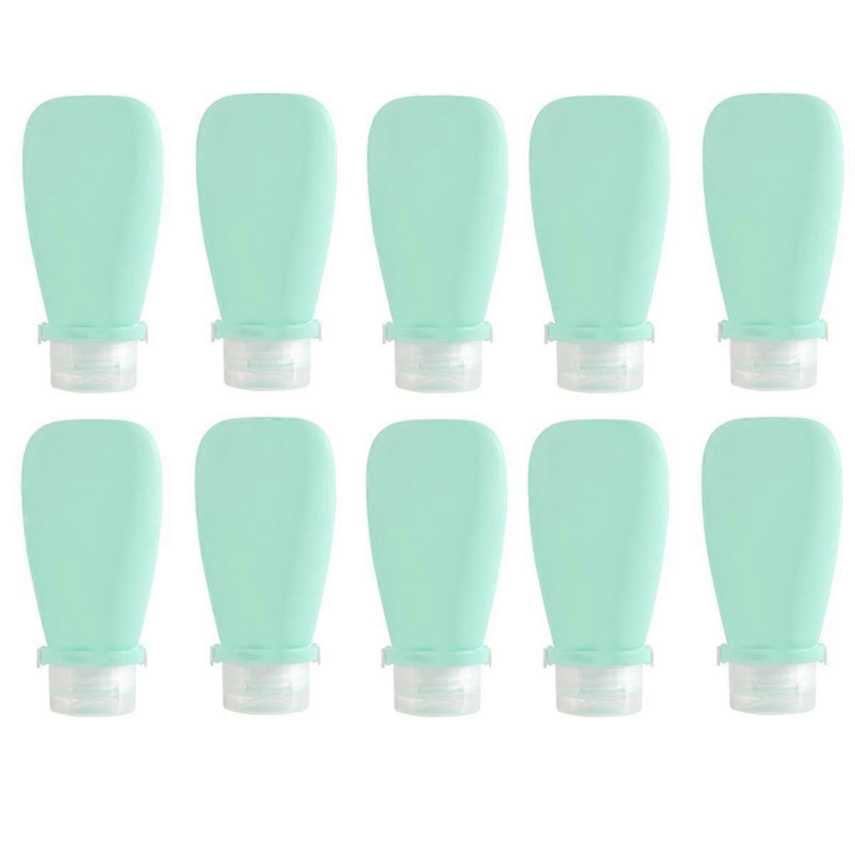 Green 90ml Travel Silicone Refill Bottle, Shower Gel, Shampoo Refill Bottle, Squeeze Refill Empty Bottle