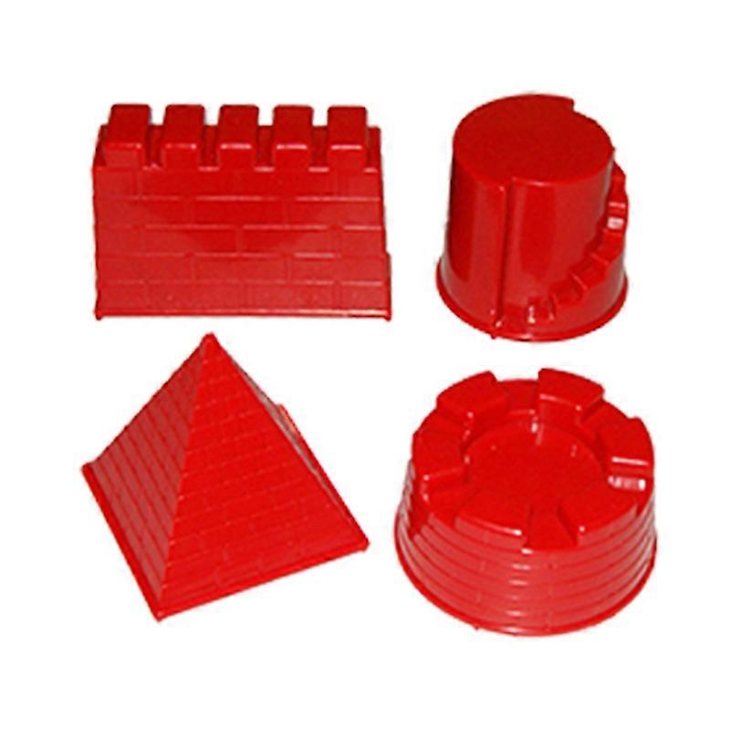 4 PCS ChildrenCastle Molds Play Sand Tools