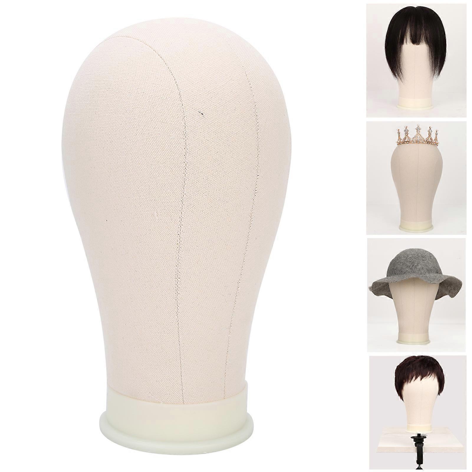 Cork Canvas Block Wig Head Making Wig Display Styling Practice Mannequin Wig Head Model