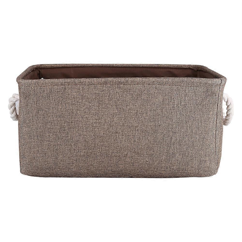 Brown Foldable Fabric Storage Bin Basket - Toy Clothes Towel Laundry Container