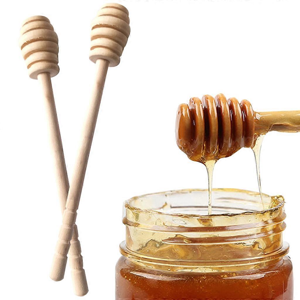 2PCS Honeycomb Stick,Wood Honey Dippers Sticks,Honey Stir Bar Mixing Handle Jar Spoon Practical Wood Wood Honey Dipper Sticks Honey Stirrer Honey Wand