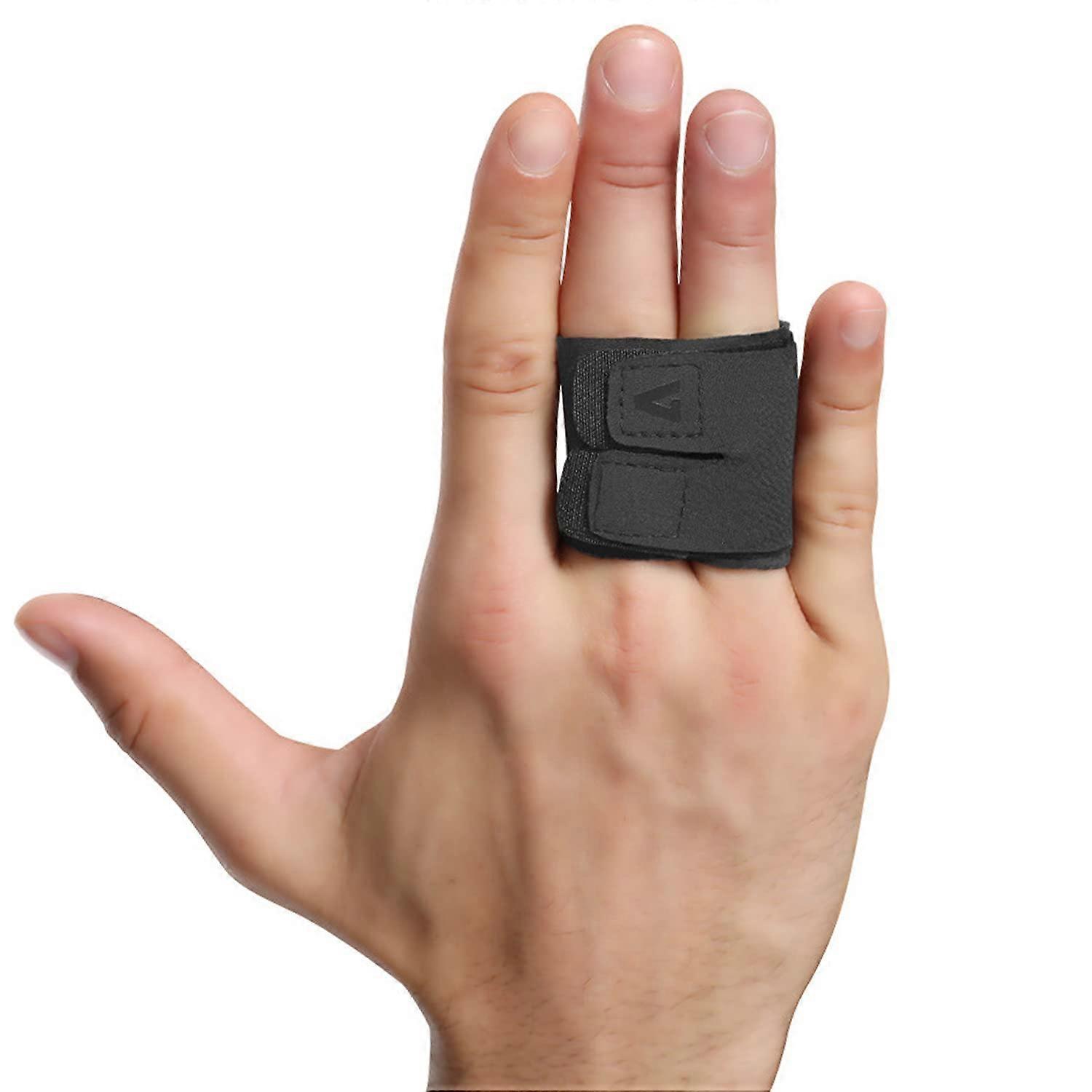 Finger Splint Use Finger Tape Adjustable Elastic Finger Cover Compression Bandage Support Mallet Finger Holder For Arthritis Pain, Sports InjuriesM