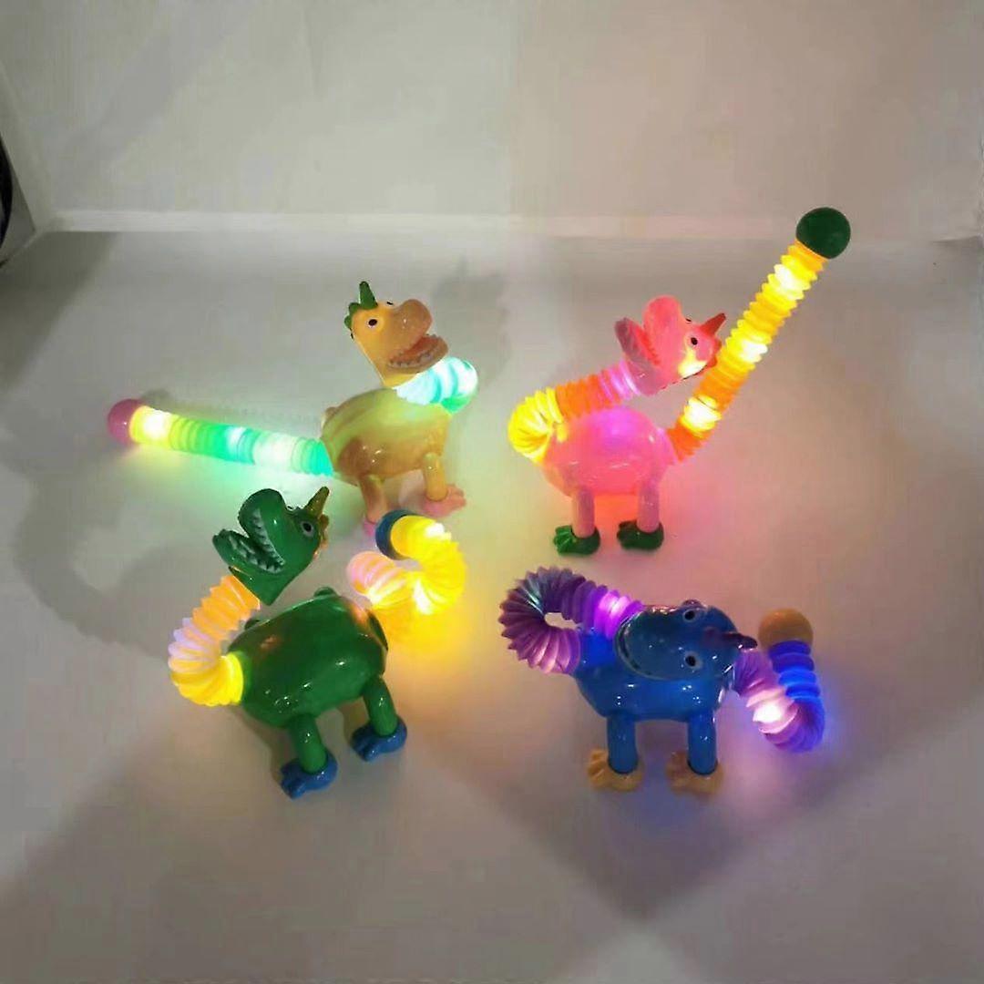 لعبة ديناصور تلسكوبي ، تغيير شكل ديناصور تلسكوبي أنبوب الكرتون لغز الوالدين والطفل