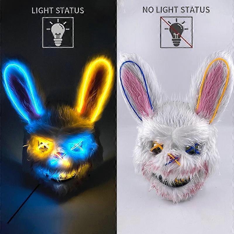 Halloween Carnival Scary Masks Rabbit Bunny Mask Rabbit Head Cover ...
