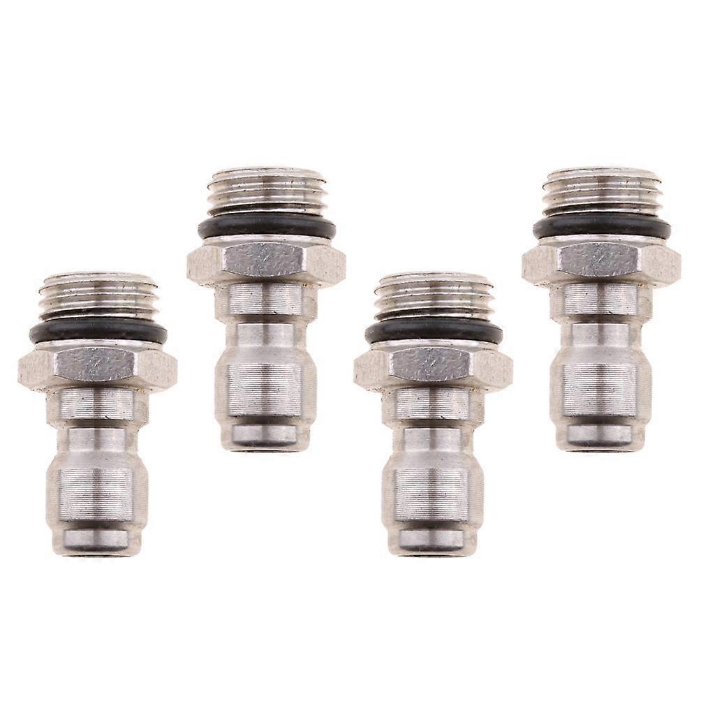 4pcs Pressure Washer Sprayer Coupling Quick Adapter For Snow Foam Lance