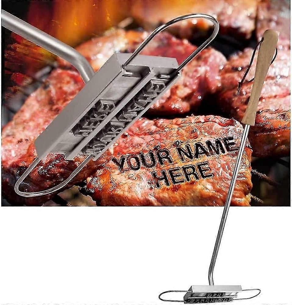 Bbq Bbq Grill Branding Iron With 55 Detachable Letters Diy Meat Steak Burger Bbq Tool Set Size 45.7