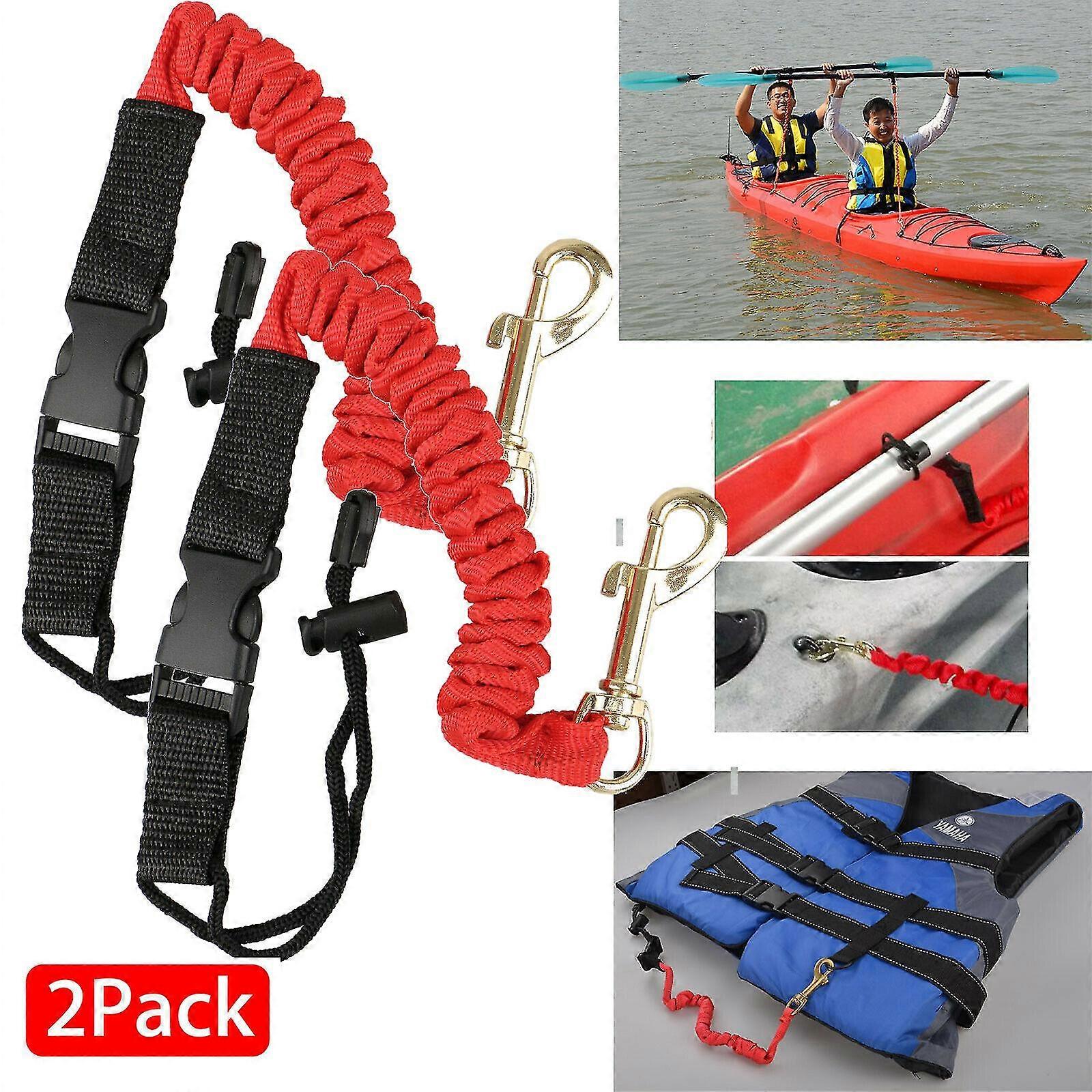 2x كاياك زورق مجداف مرن مقود سلامة الصيد رود الحبل الملحقات حبل حبل