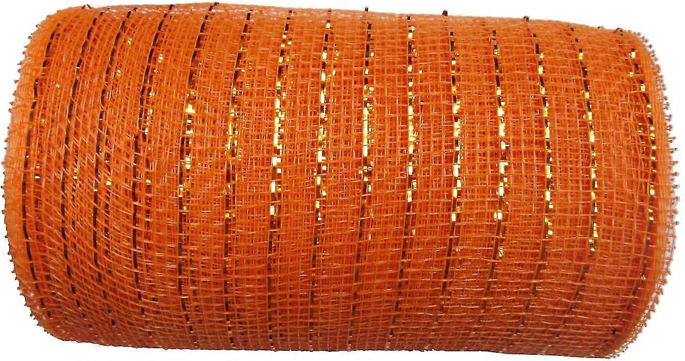 10 Yards Metallic Poly Mesh Ribbon For Decoration/wreath Making Craft (halloween