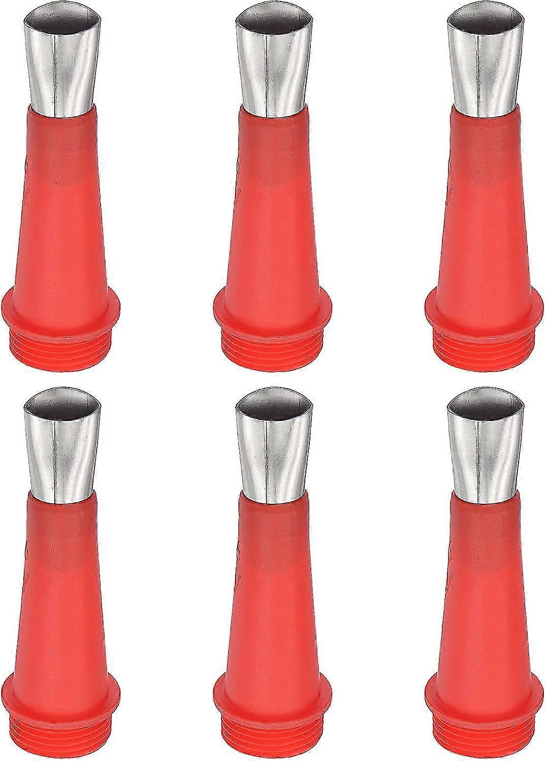 6 Pcs 16mm Width Nozzle Adapter, G3/4 Threaded Connector Reusable Caulk Nozzle Applicator For Sausage Caulking Gun