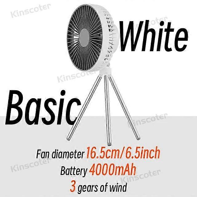 Powered Hand Fans 10000mAh Camping Tent Fan Multifunctional Rechargeable Desktop Fan USB Outdoor Ceiling Fan with LED Light Lamp